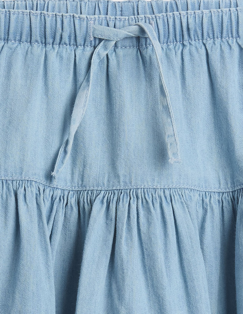 Falda short de mezclilla para niña 5