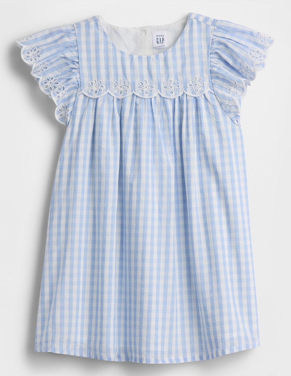 Vestido manga mariposa para niña 2