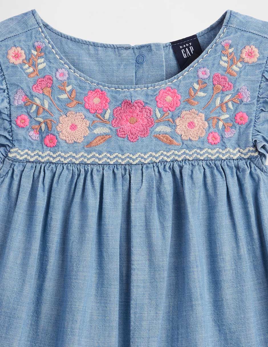 Romper de mezclilla para niña 4