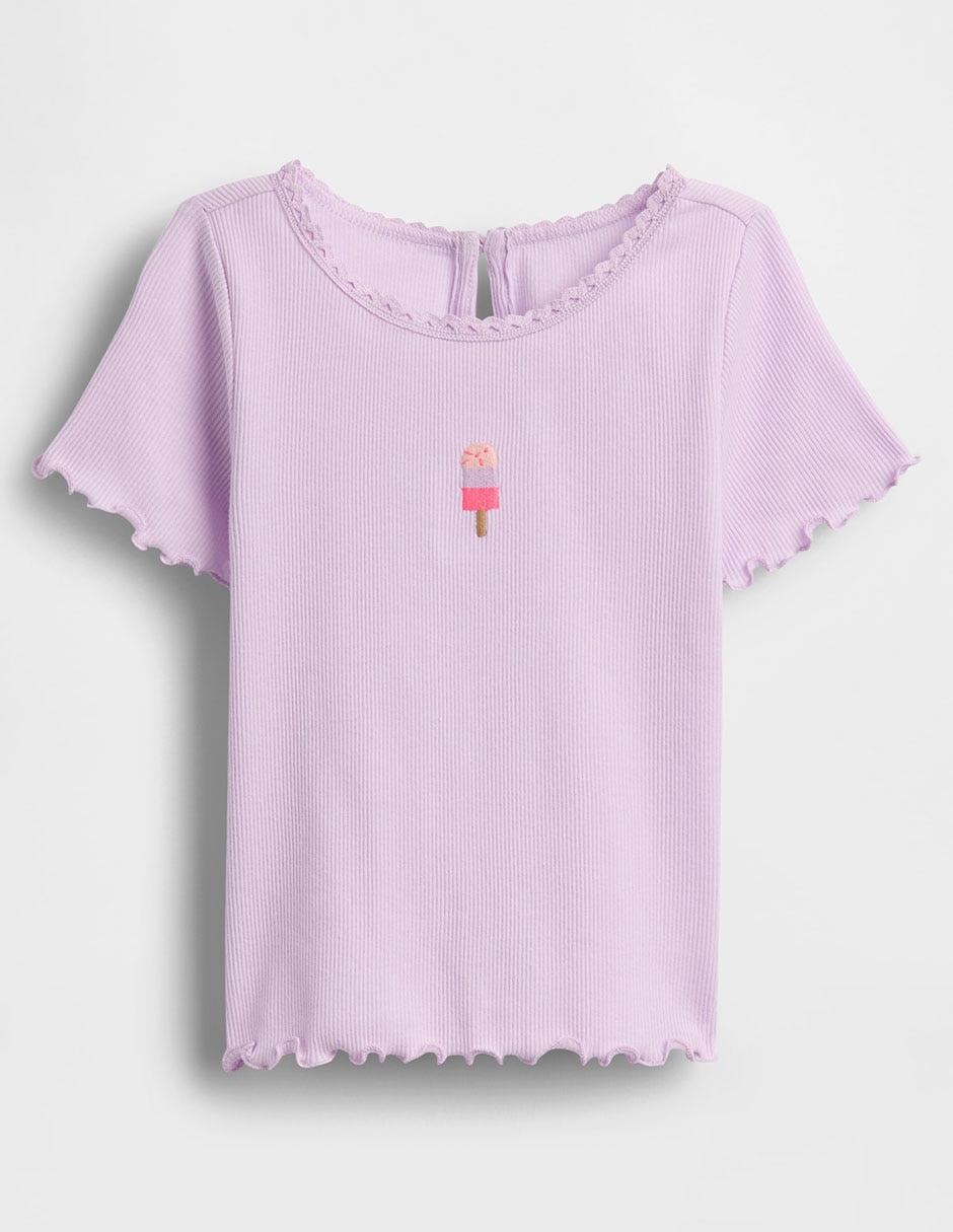 Playera manga corta para niña Playera manga corta para niña