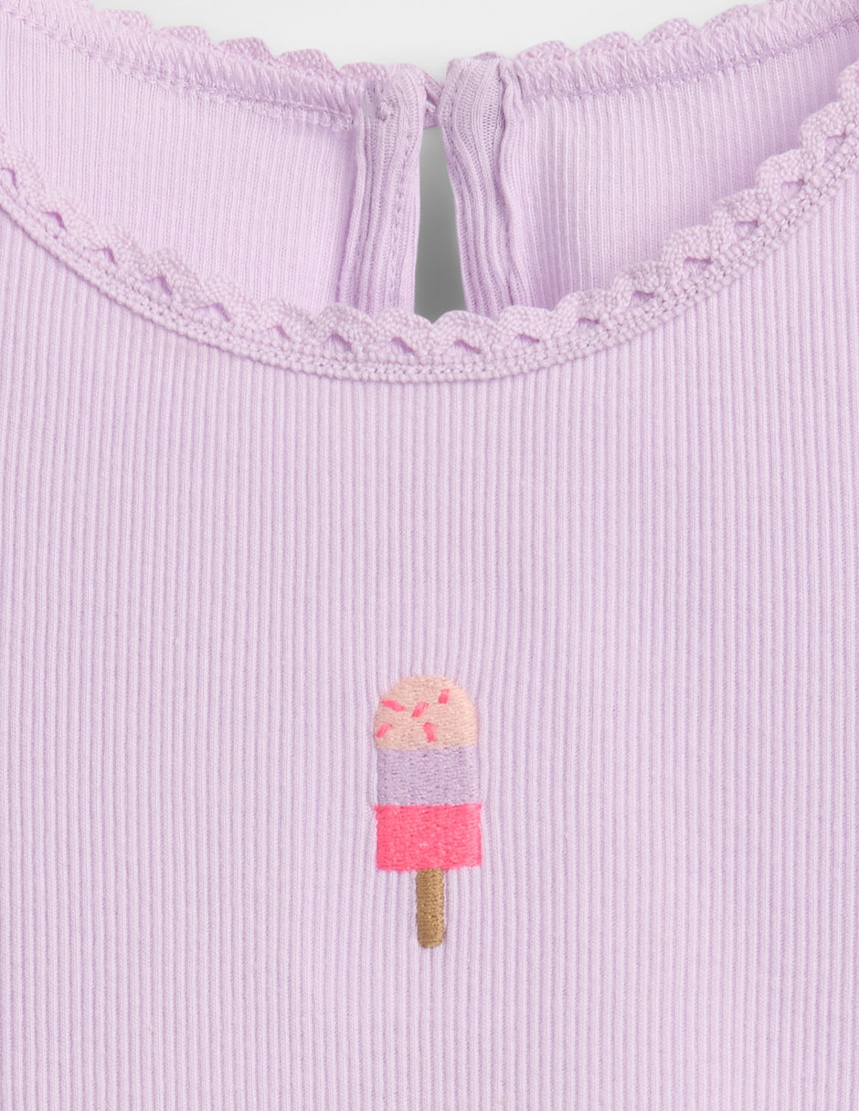 Playera manga corta para niña