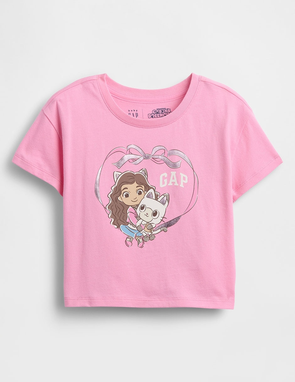 Playera manga corta para niña