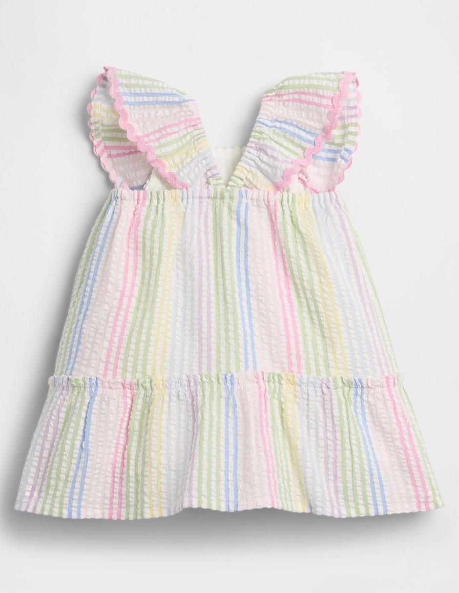 Vestido manga mariposa para bebé niña 2