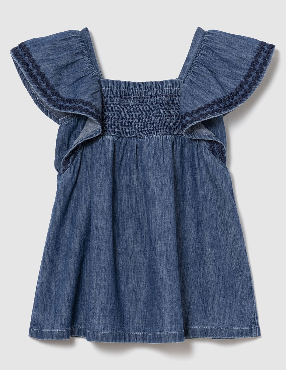 Vestido manga mariposa para bebé niña 2