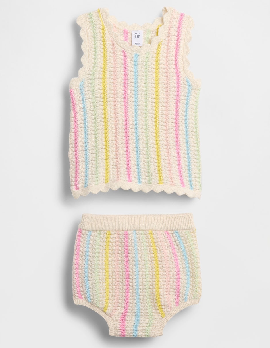Conjunto de algodón para bebé niña