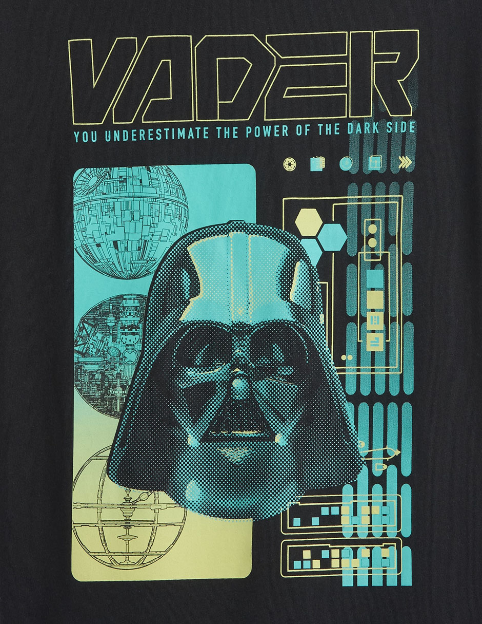 Playera Darth Vader manga corta para niño 3