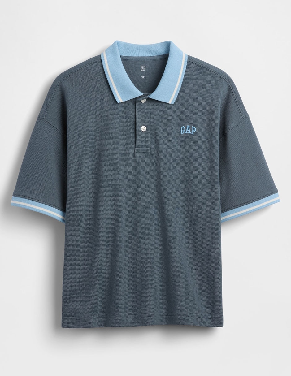 Playera tipo polo de algodón para niño Playera tipo polo de algodón para niño
