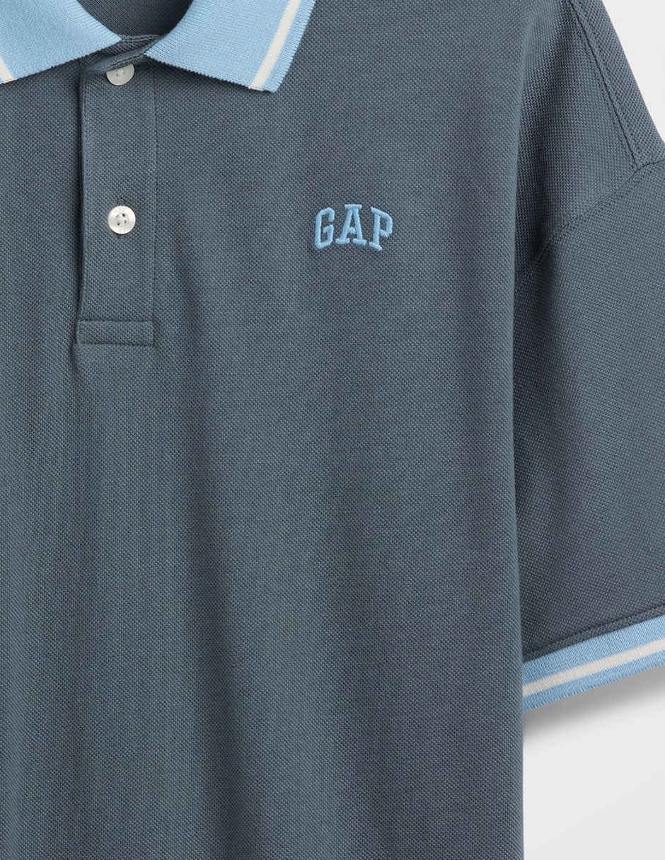 PLAYERA POLO GAP 887, XG, AZUL OBSCURO