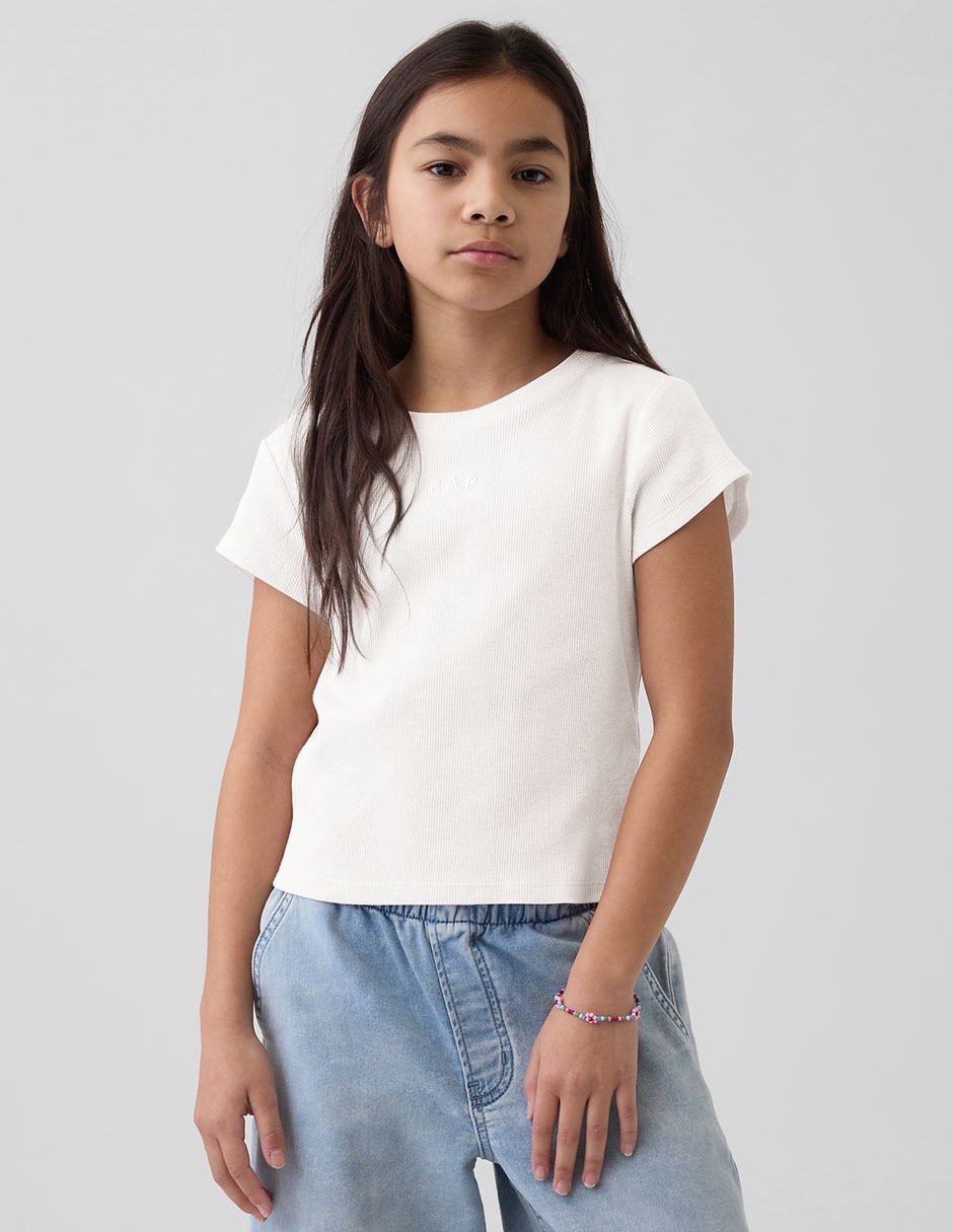 Playera manga corta para niña