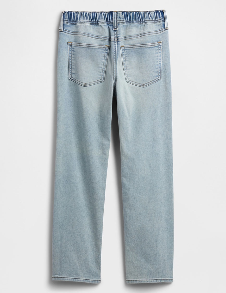 Jeans straight lavado claro para niño 2