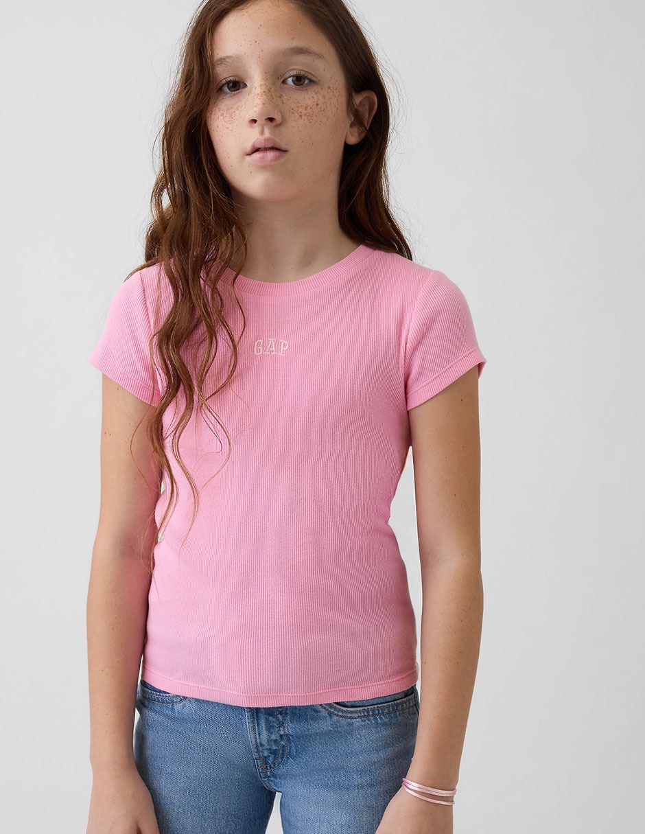 Playera manga corta para niña