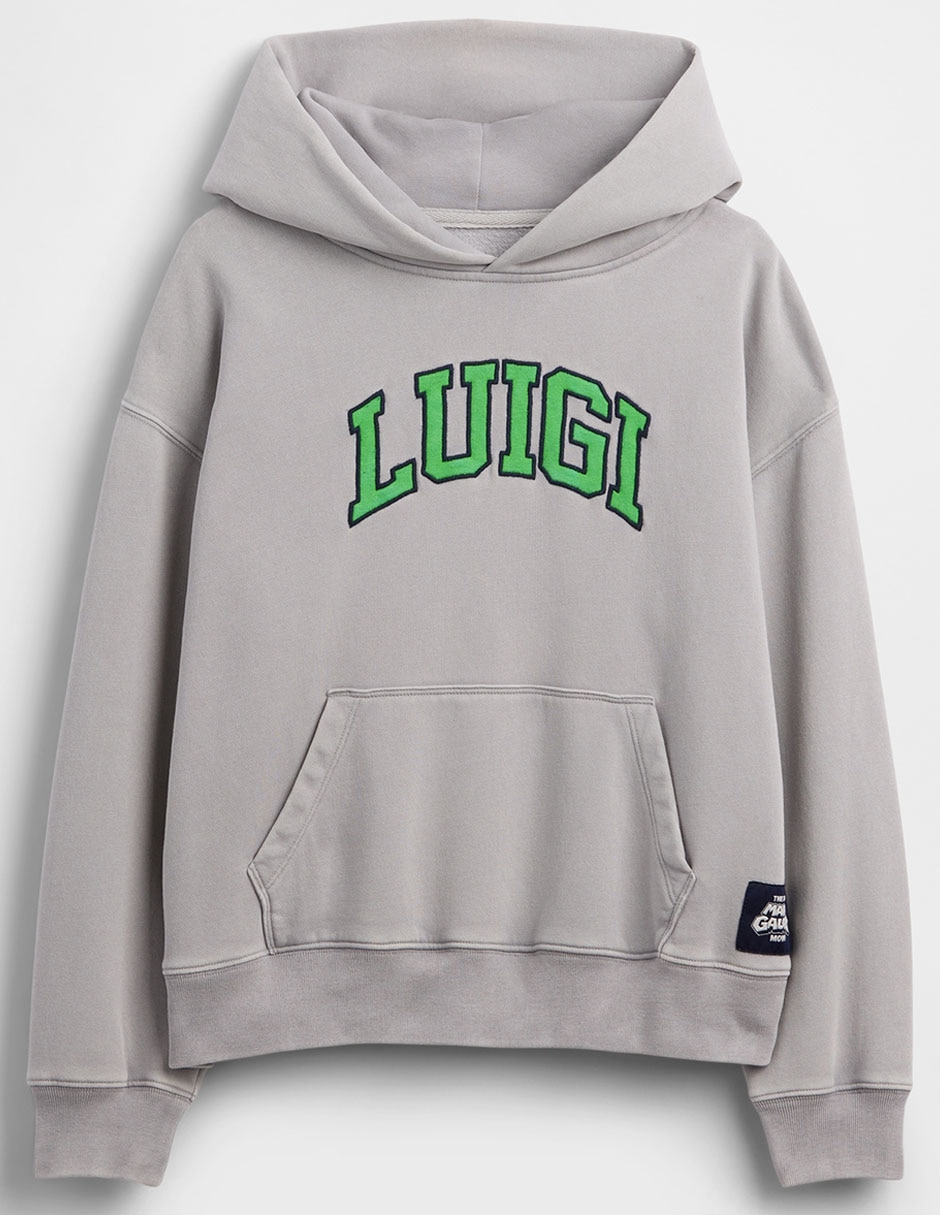 SUDADERA GAP 887316 NIÑO GRÁF, M, GRIS