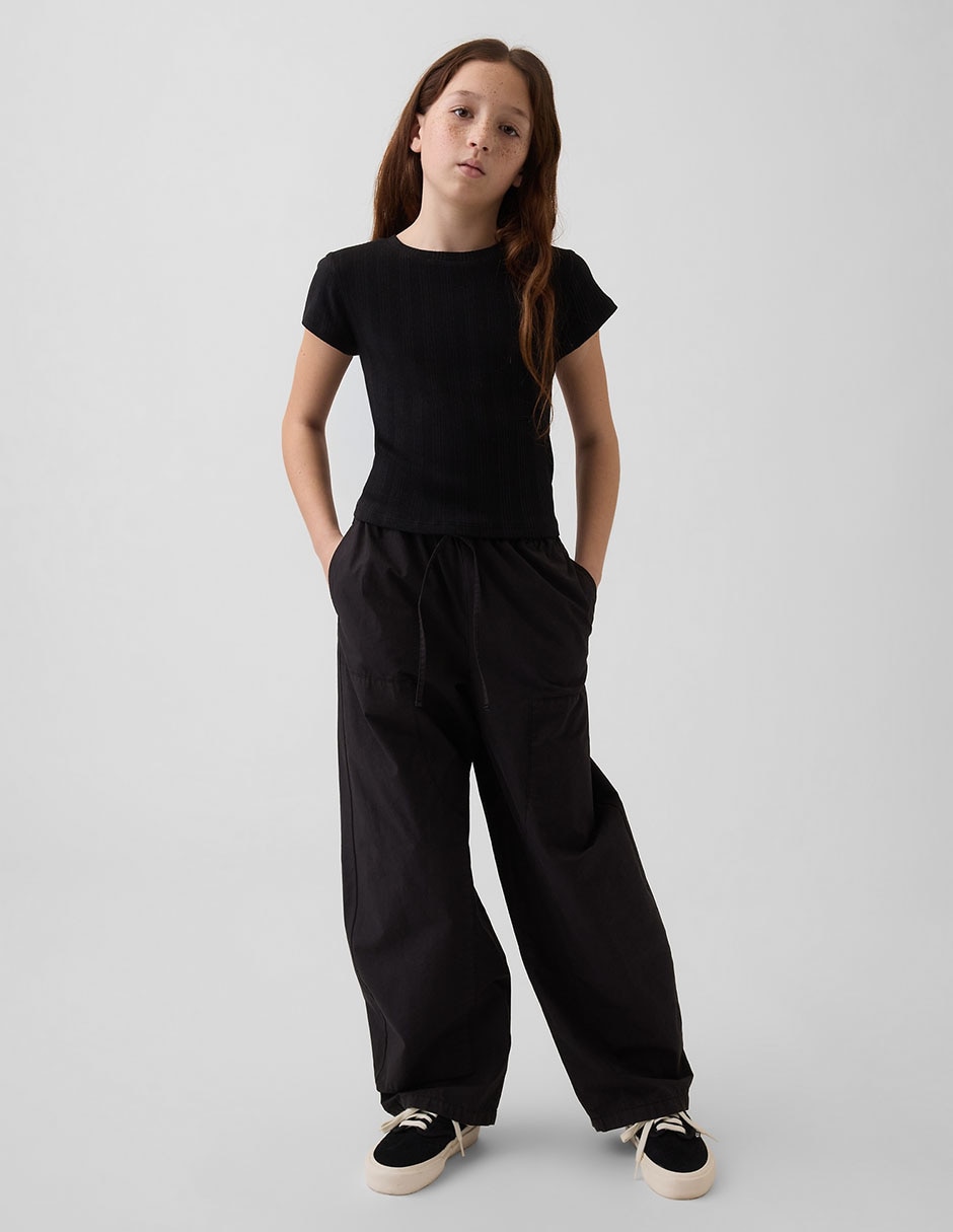 PANTALÓN GAP 890393 NIÑA REG, M, NEGRO