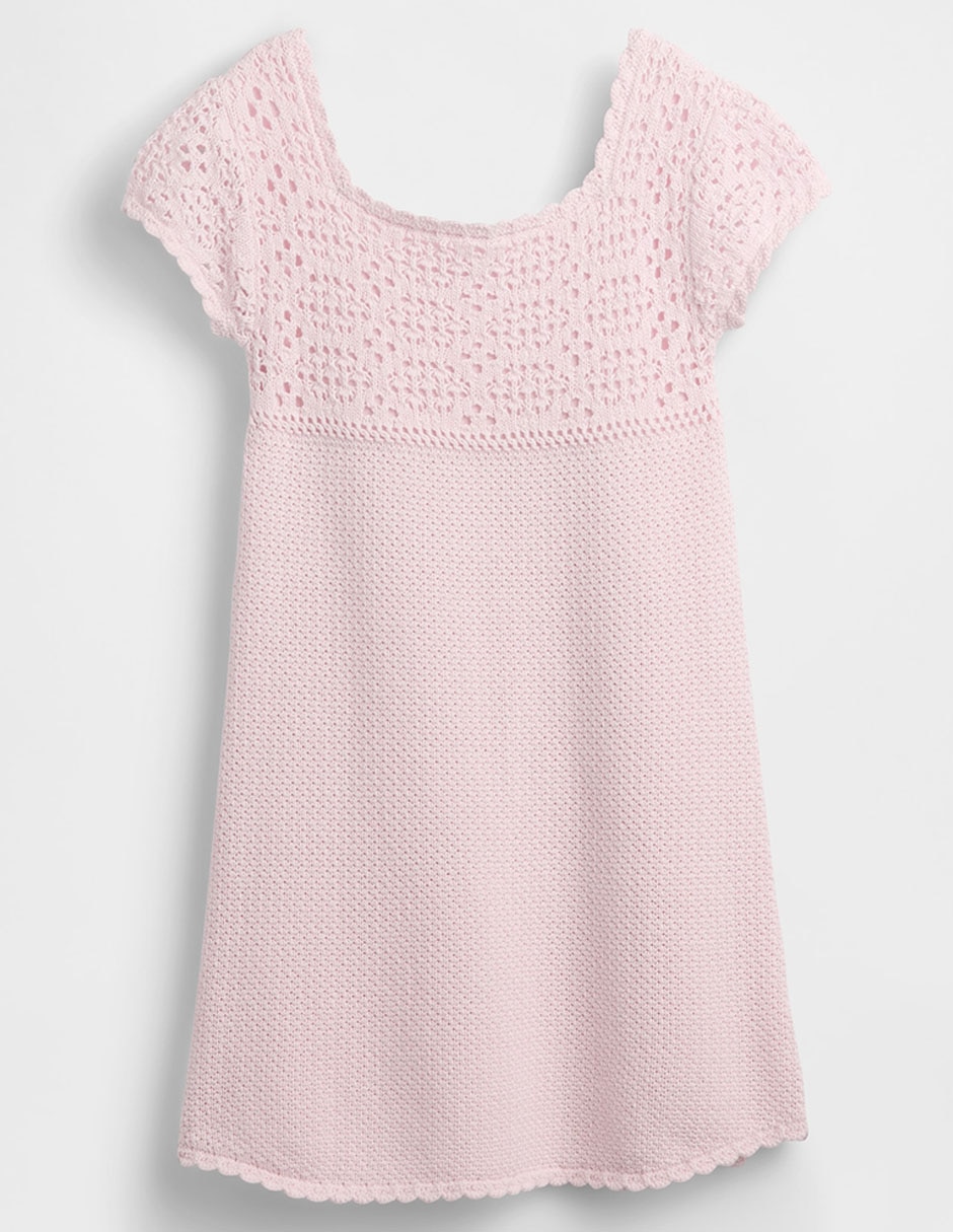 Vestido manga caída para niña 2