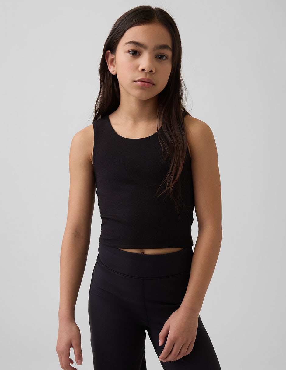 Playera sin manga para niña