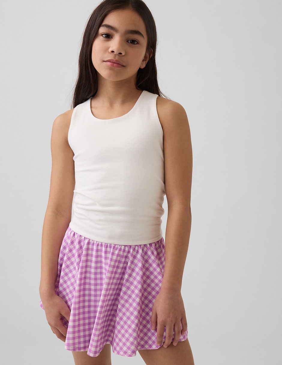 Playera sin manga para niña