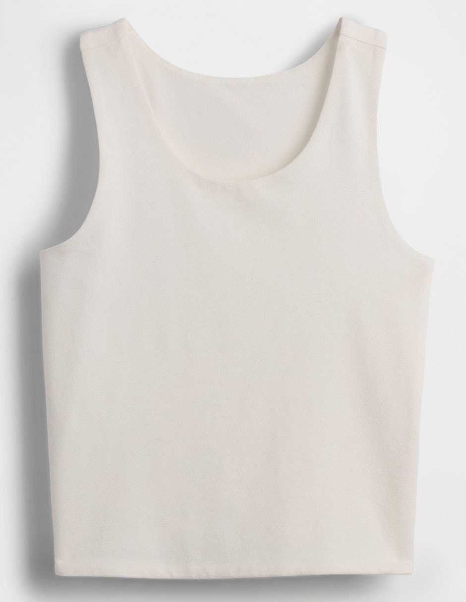 Playera sin manga para niña
