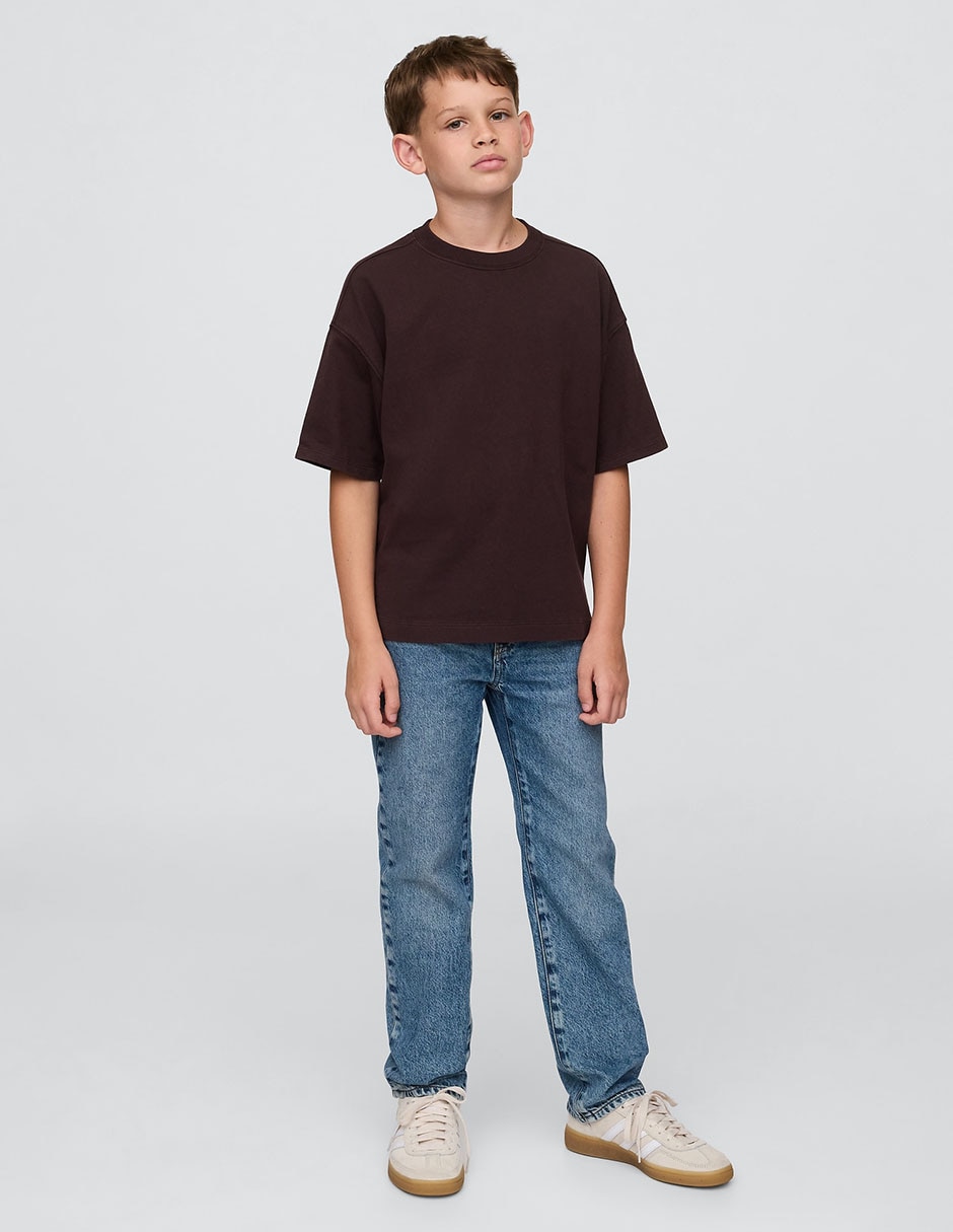 Jeans straight lavado claro para niño Jeans straight lavado claro para niño