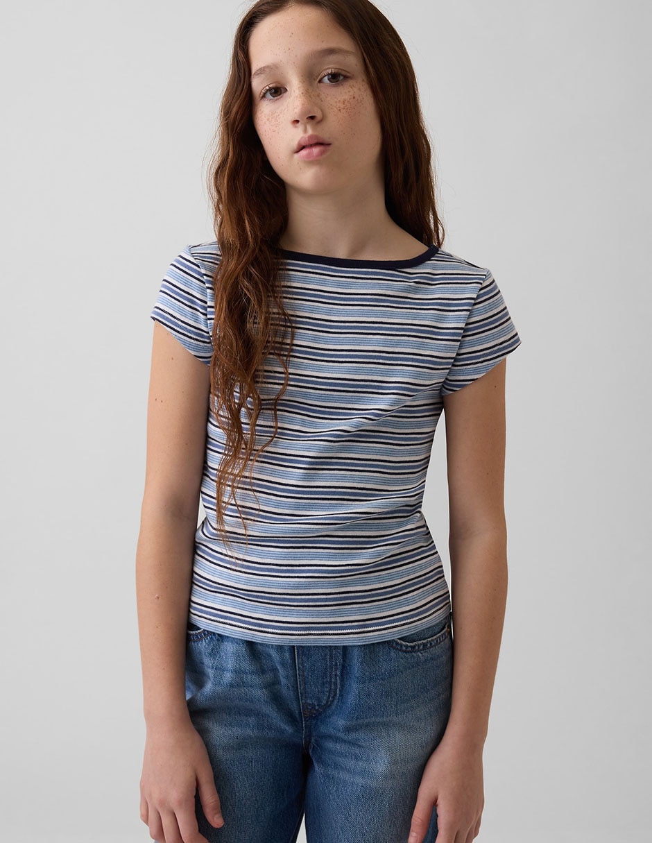 Playera manga corta para niña