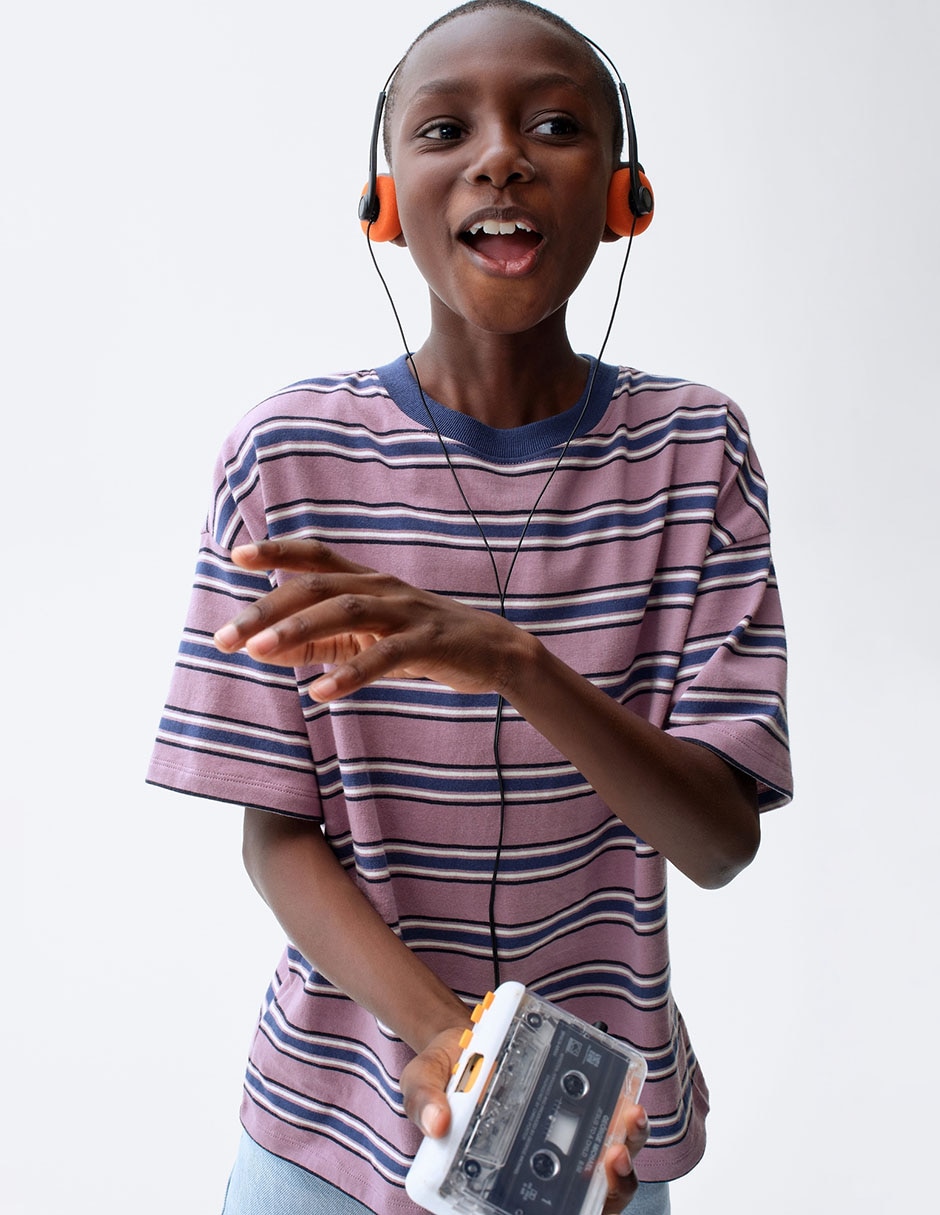 Playera manga corta para niño