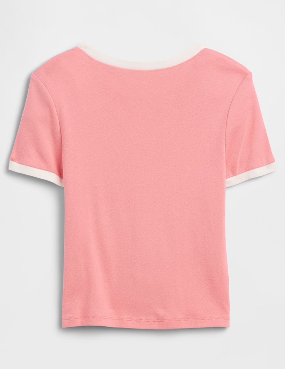 Playera manga corta para niña